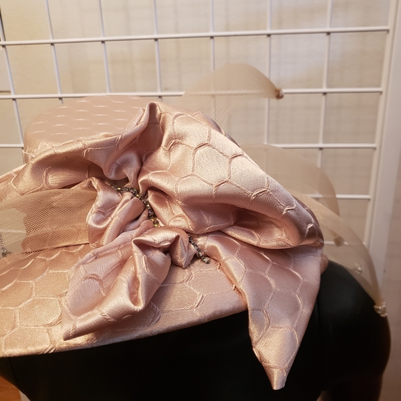 NWT Moshita Couture Gold Dressy Hat main image 7